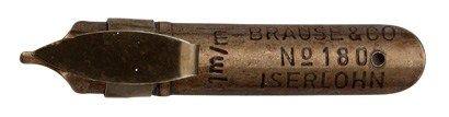 Brause & Co, Bandzugfeder Nr. 180, 1mm