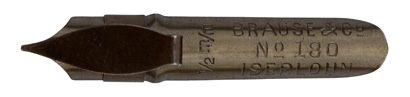 Brause & Co, Bandzugfeder Nr. 180, 0.5 mm, antik