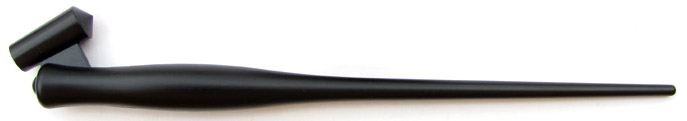 Oblique penholder, Federhalter zum Schreiben der Englischen Schreibschrift Anglaise, Detail mit Feder