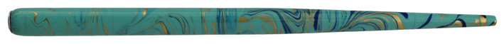 Federhalter mit Globuseinsatz, 50er-Blau / Dkl.-Blau / Gold marmoriert