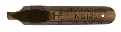 Linksgeschrägte Feder, Brause & Co, No. 185, 2,5mm