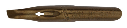 Antike linksgeschrägte Feder, Brause & Co, No. 99½, Rustica