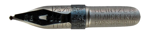 Schnurzugfeder, Heintze & Blanckertz, No. 1146, 1 1/2mm, Redisfeder Typ 4