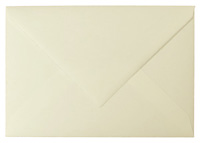 Briefumschlag C5, 16 x 23cm, naturweiß. mit Büttenrand