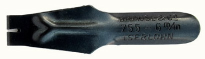 Brause & Co, No. 755, 6mm, Plakatfeder