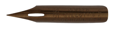 Antike Kalligrafie Spitzfeder, Joseph Gillott & Sons, No. 351 F, School Pen