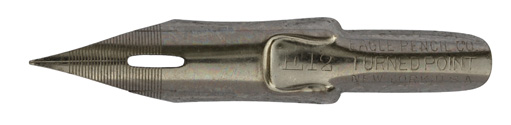 Antike Kalligrafie Spitzfeder, Eagle Pencil Co., No. E 12, Turned Point
