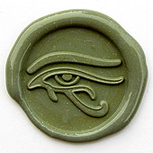 Siegelstempel-Platte, Auge des Horus