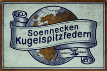 Antike Schreibfederschachtel, F. Soennecken, No. 510 EF, Kugelspitzfeder