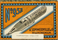 Antike Schreibfederschachtel, A. Sommerville, No. 952-8