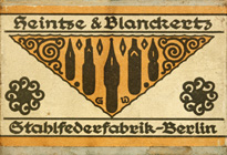 Antike Schreibfederschachtel, Heintze & Blanckertz, No. 50 EF