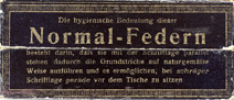 Antike Schreibfederschachtel, F. Soennecken, No. 181 F, Normalfeder, Seitenansicht