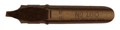 Antike Bandzugfeder, Brause & Co, No. 180, 1,6mm, antik