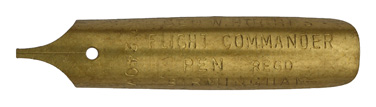 Antike Bandzugfeder, George W. Hughes, No. 1240 M, Flight Commander Pen