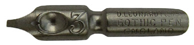 D. Leonardt & Co, No. 3, Gothic Pen, Typ 2