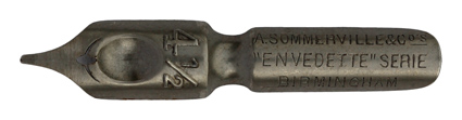 Bandzugfeder, A. Sommerville & Co, No. 4 1/2, 0,9mm, Envedette Serie, Typ 2