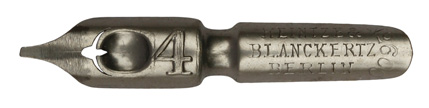 Antike Bandzugfeder, Heintze & Blanckertz, No. 600-4, 0,9mm