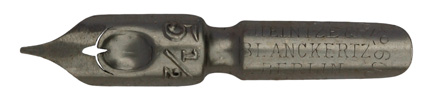 Antike Bandzugfeder, Heintze & Blanckertz, No. 600-5½, 0,6mm
