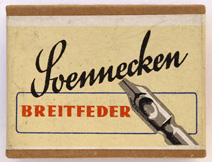Antike Schreibfederschachtel, F. Soennecken, Breitfeder No. 3½