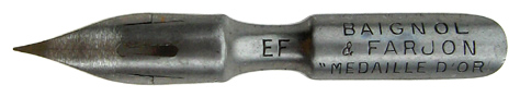 Baignol & Farjon, No. 825 EF, Plume Medaille D'or , Typ 2
