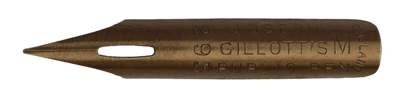Antike Kalligraphie Spitzfeder, Joseph Gillott & Sons Ltd., No. 292 M, Public Pen, Typ 3