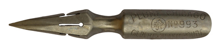 Antike Spitzfeder, Gilbert & Blanzy-Poure, No. 993, Plume Chicago, Typ 1