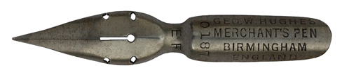 George W. Hughes, No. 0187 EF,  Merchant's Pen