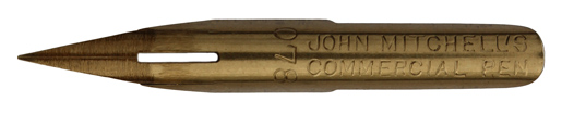 Antike Spitzfeder, John Mitchell, No. 078, Commercial Pen