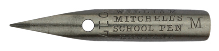 Antike Spitzfeder, William Mitchell, No. 017 M, School Pen