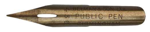 Antike Spitzfeder, Belman & Son Ltd., No. 436, Public Pen