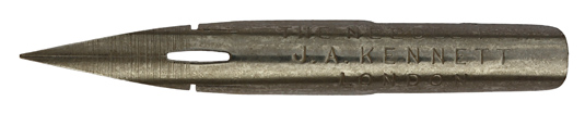 Antike Kalligraphie Spitzfeder, J. A. Kennett, The Needle Pen
