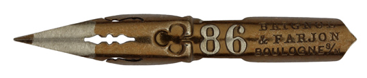 Antike Spitzfeder, Baignol & Farjon, No. 591, "86"