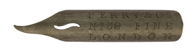 Antike Kalligrafie Spitzfeder, Perry & Co, No. 39 Fine