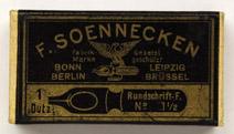 Antike Schreibfederschachtel, F. Soennecken, No. 1½