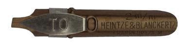Antike Kalligrafie Bandzugfeder, Heintze & Blanckertz, To, 2mm