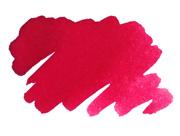 Kalligraphie-Tinte, Farbmuster Karminrot