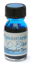 Kalligraphie-Tinte, Aquamarinblau