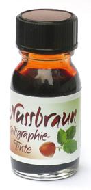 Kalligraphie-Tinte, Nussbraun