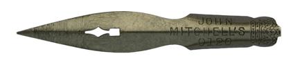 Antike Kalligrafie Spitzfeder, John Mitchell, No. 0120