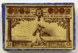 Antike Schreibfederschachtel, Compagnie Francaise, Moyenne