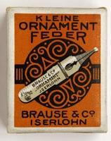 Antike Schreibfederschachtel, Brause & Co, 1 mm