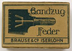 Antike Schreibfederschachtel, Brause & Co, No. 755, 20 mm