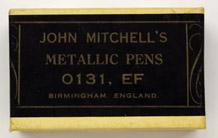 Antike Schreibfederschachtel, John Mitchell, No. 0131 EF