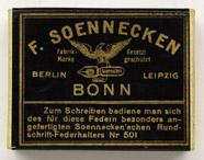 Antike Schreibfederschachtel, F. Soennecken, No. 501