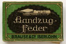 Antike Schreibfederschachtel, Brause & Co, No. 180, ¾ mm