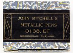 Antike Schreibfederschachtel, John Mitchell, No. 0138 EF