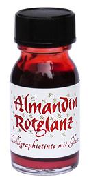 Almandin Rotglanz, Kalligraphietinte mit Glanz