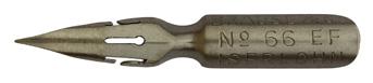 Antike Kalligraphie Spitzfeder, Zeichenfeder, Brause & Co, No. 66 EF