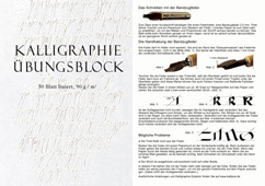 Kalligraphie-Papier, Übungsblock